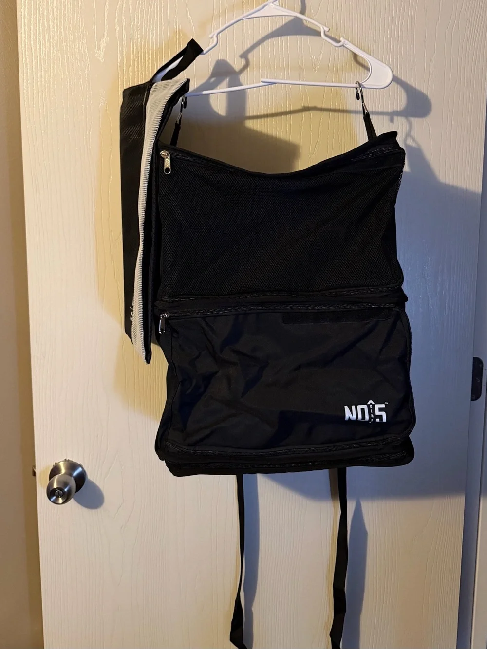 Travel Hanging Organizer Suitcase Compressible Storage Shelves Includes Shoe Bag